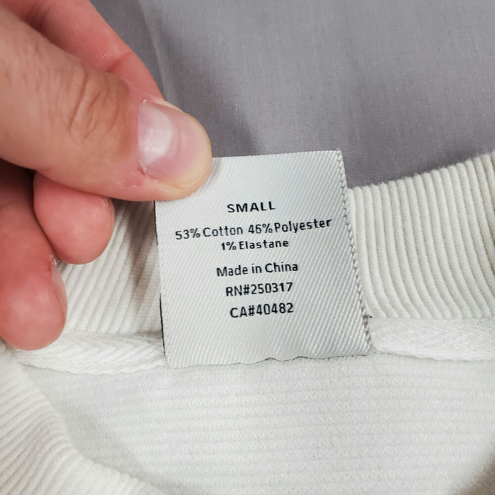 Varley Addelyn Sweatshirt Womens Size Small Side Zip Ribbing - Picture 9 of 11
